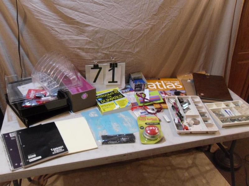 lot 71 image: Lot of Office Items. Notebooks, Not...