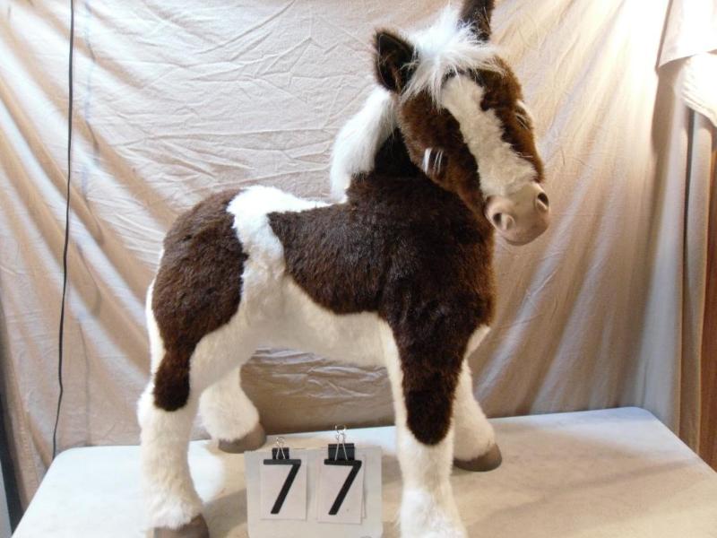 lot 77 image: Large Fur-Real Mechanical Horse. Ey...