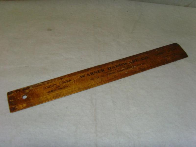 lot 18 image: Vintage Wooden Ruler