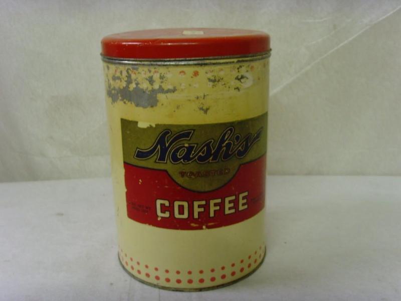 lot 27 image: Vintage Nash Coffee Can