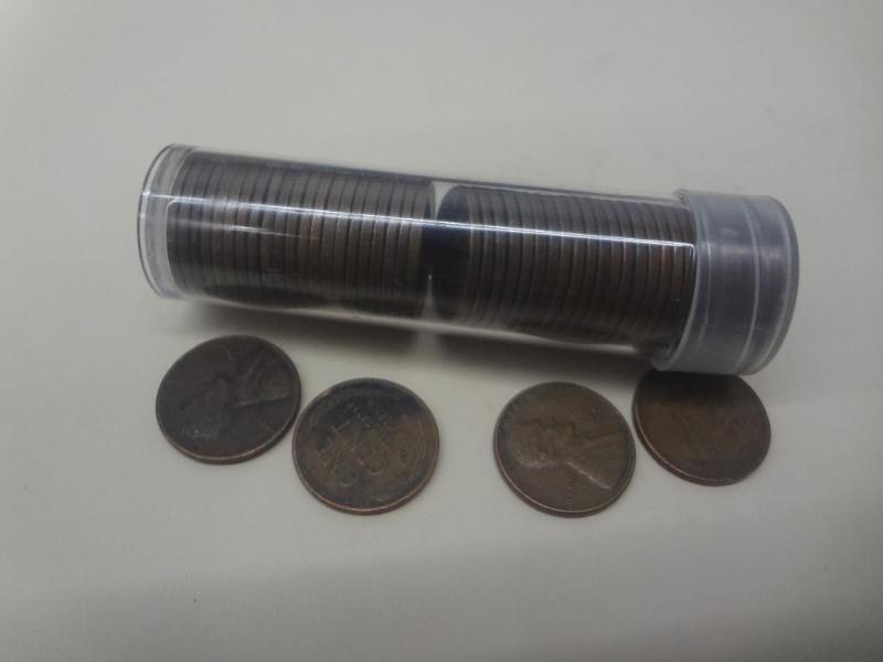 Roll Of (50) Wheat Cents...