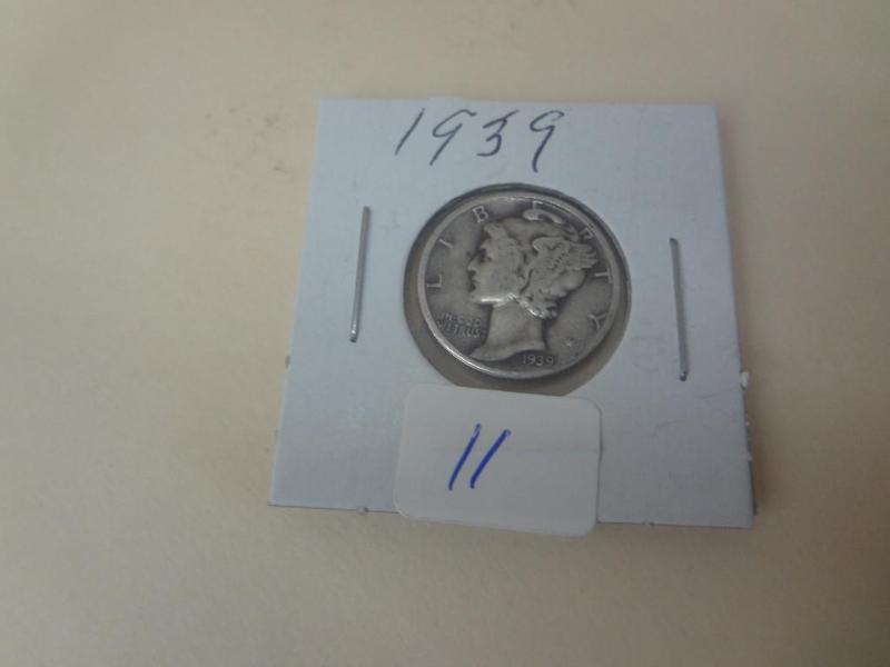 1939 Mercury Dime VGF...