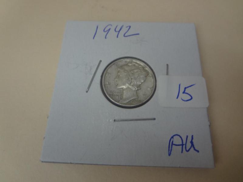 1942 Mercury Dime XFAU...