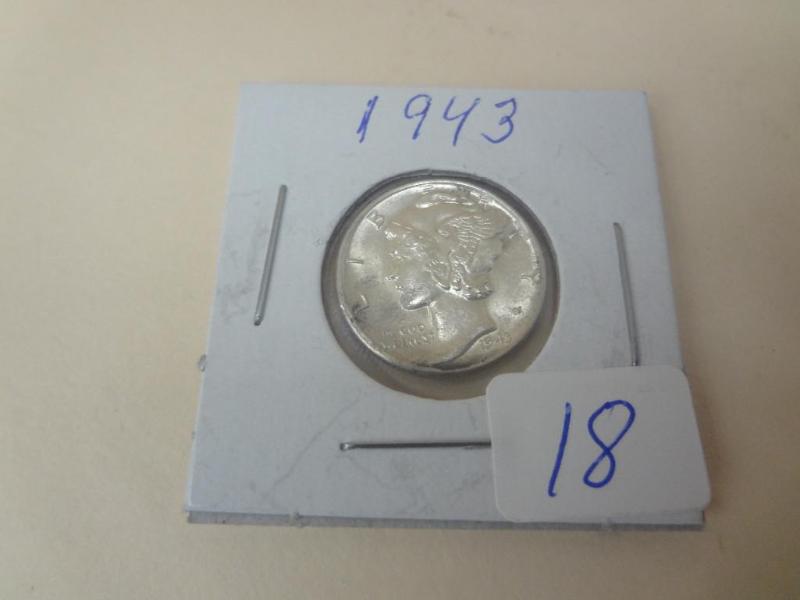 1943 Mercury Dime BU...