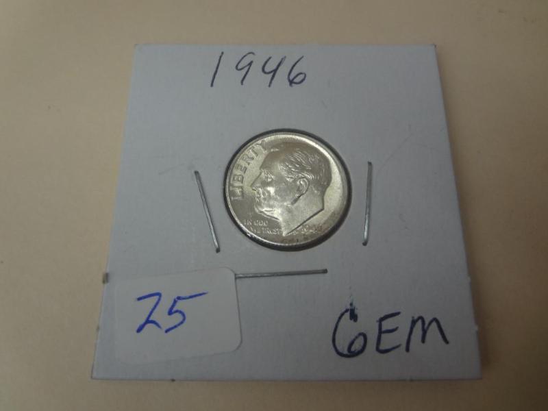 1946 GEM BU Roosevelt Dime...