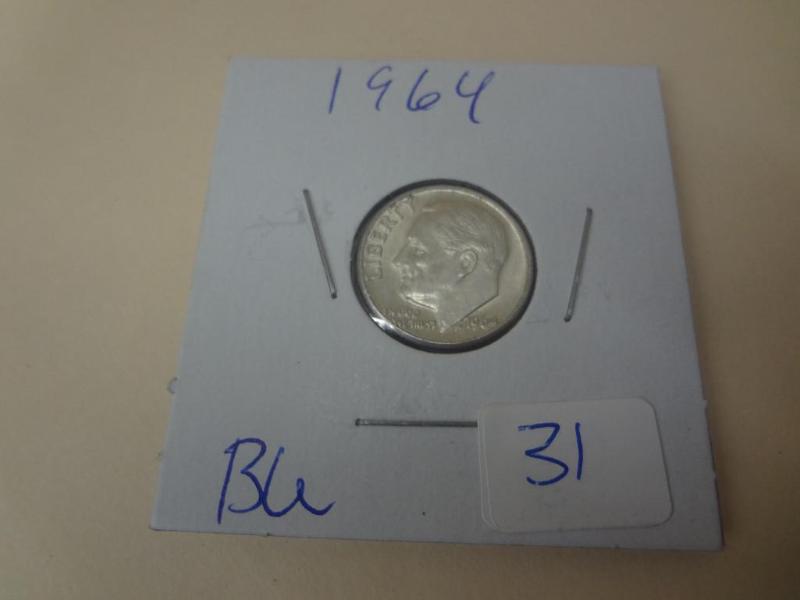 1964 BU Roosevelt Dime...