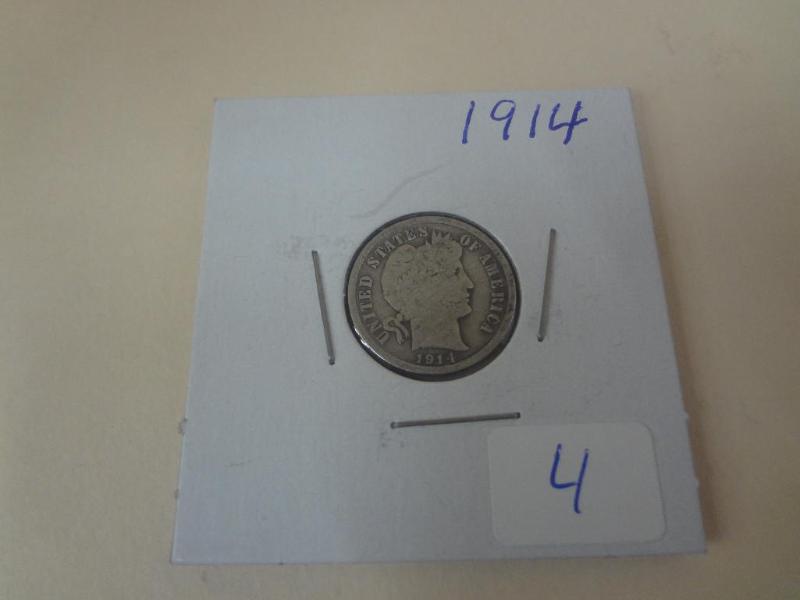 1914 Barber Dime...