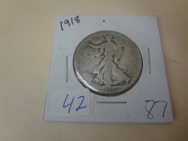 1918 Liberty Walking Half Dollar G...