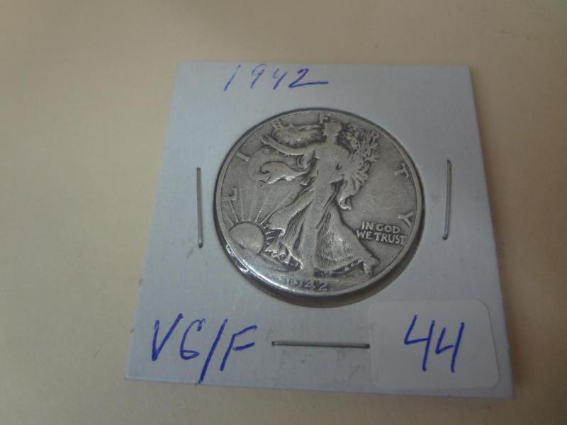 1942 Liberty Walking Half Dollar VG...