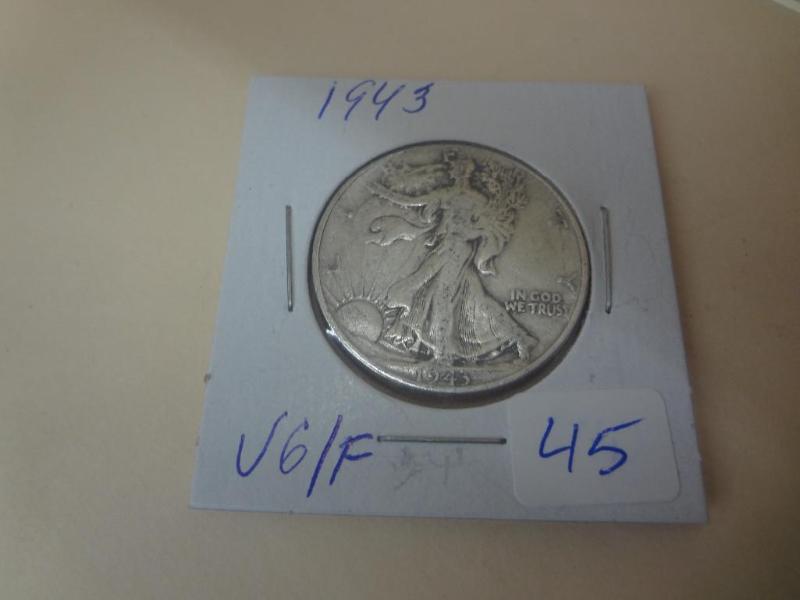 1943 Liberty Walking Half Dollar VG...