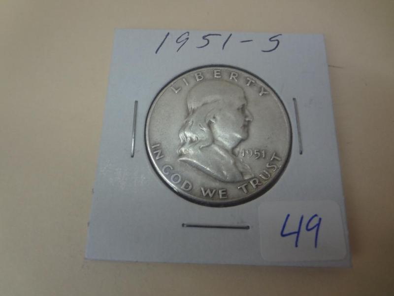 1951-S Franklin Half Dollar VF...