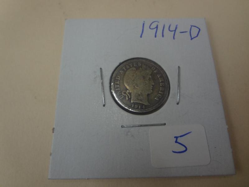 1914-D Barber Dime...