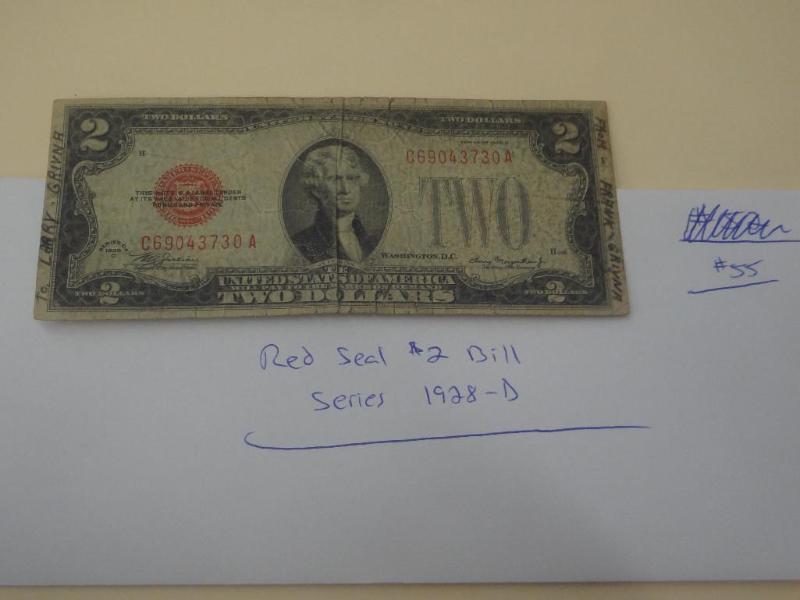 Series 1928-D Red Seal $2 Bill...