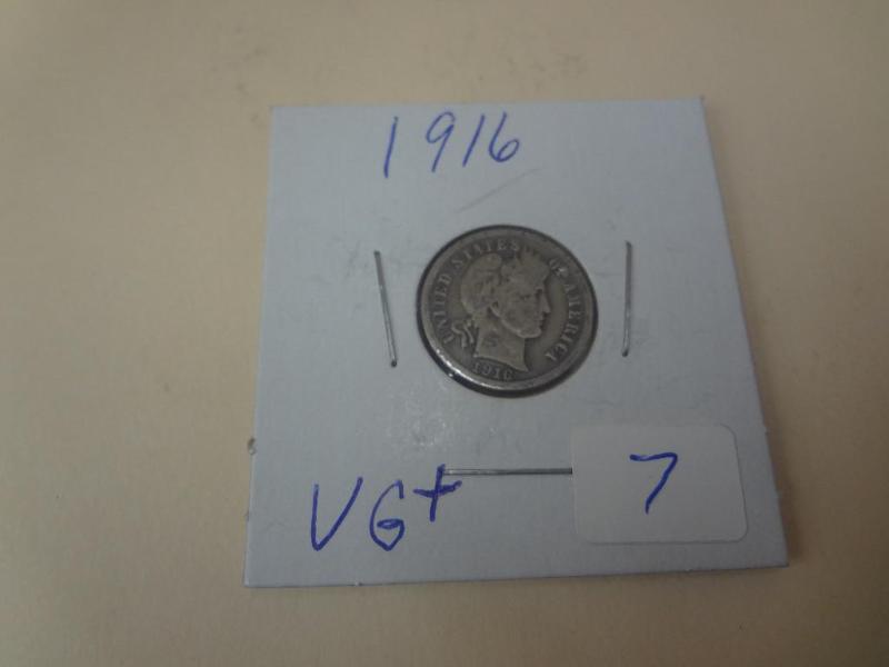 1916 Barber Dime...