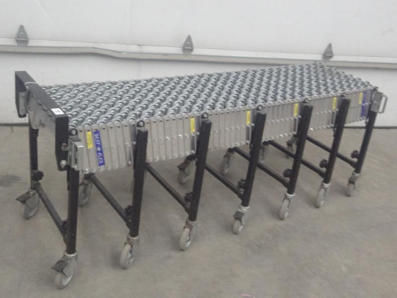 lot 1 image: Best Flex Industrial Roller Table, ...