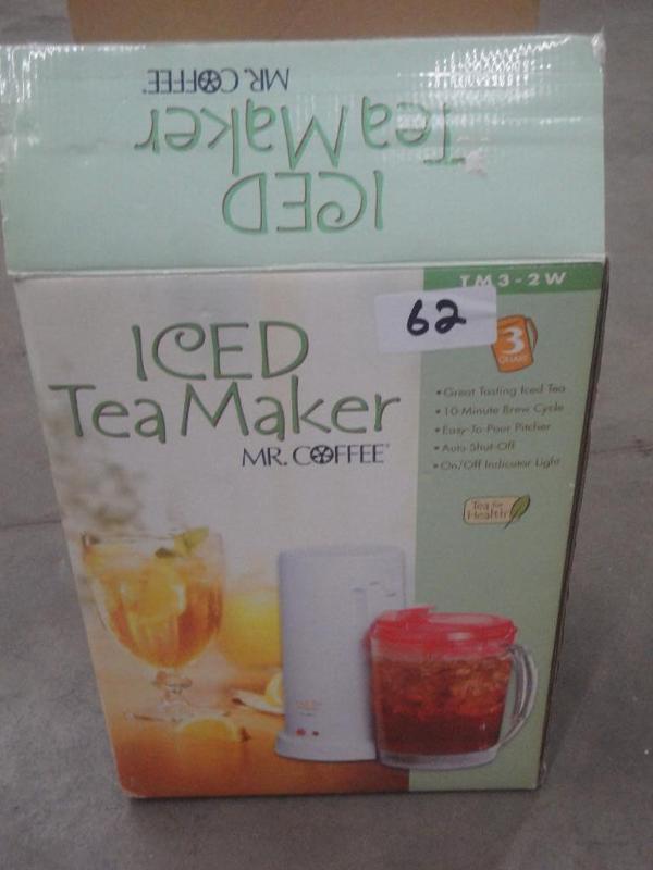 lot 62 image: Mr. Coffee Iced Tea Maker...