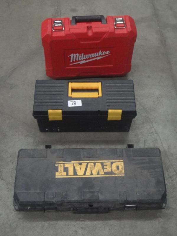 lot 78 image: (2) Tool Cases & (1) Plastic To...