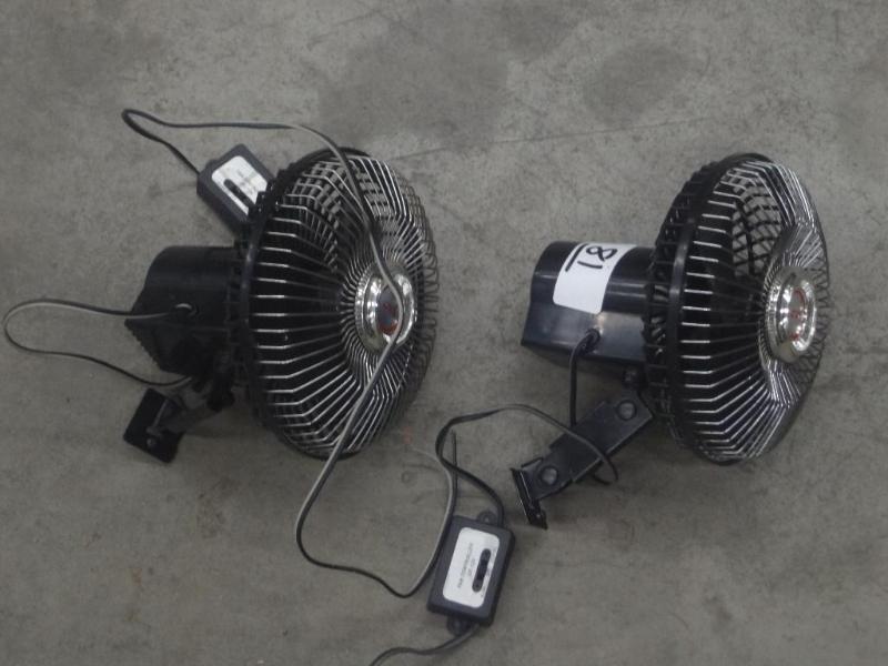 lot 81 image: (2) 12Volt Fans...