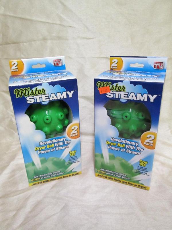 Pair of Mister Steamy dryer balls. ...