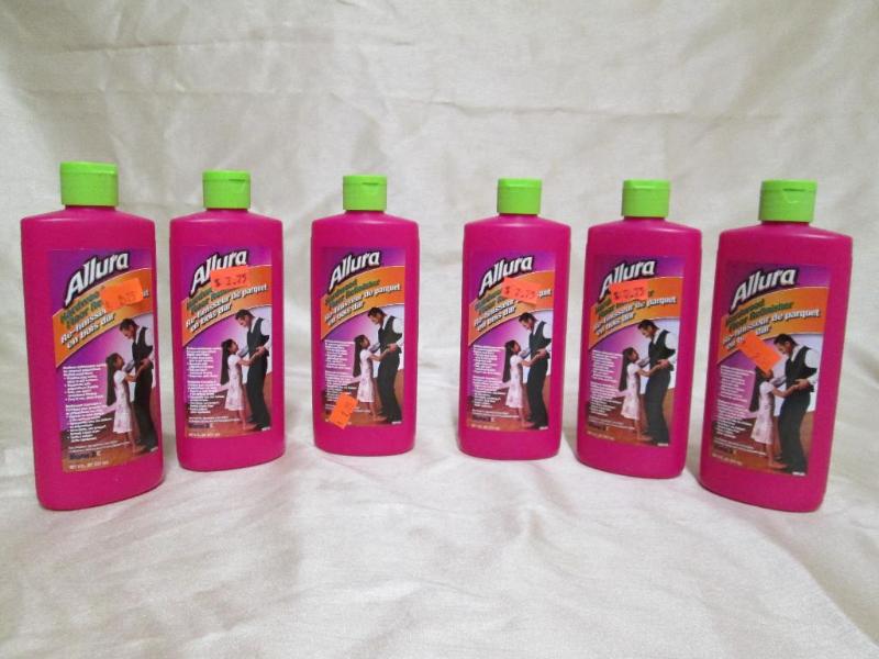 Lot of 6 bottles of Allura hardwood...