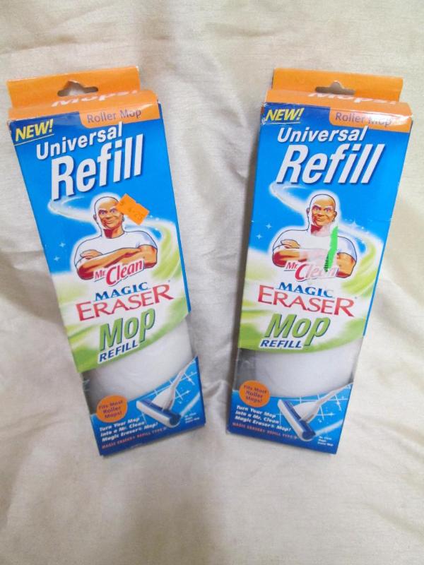 Pair of Magic Eraser mop refills. F...