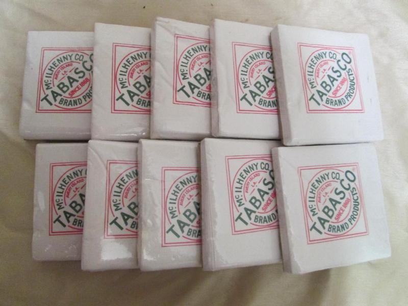 Lot of 8 packages of Tobasco napkin...