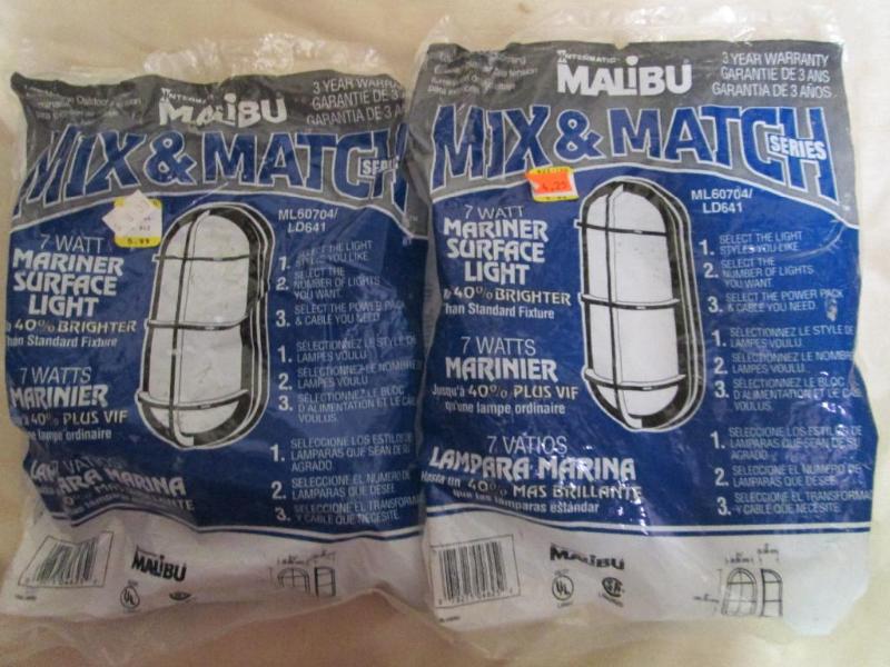 Pair of 7 watt mariner surface ligh...