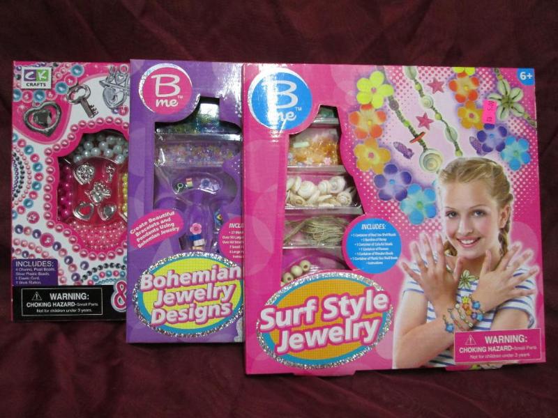 Lot of 3 Bme jewelry design kits. S...