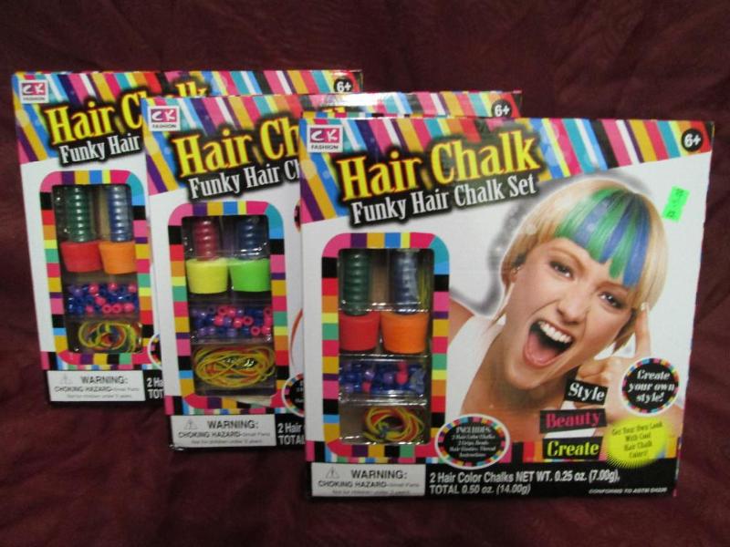 Lot of 3 CK Fashion Funky Hair Chal...