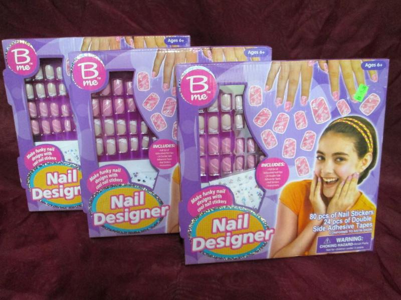 Lot of 3 Bme Nail Design kits. Incl...