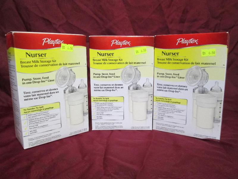 Lot of Playtex Nurser storage kits....