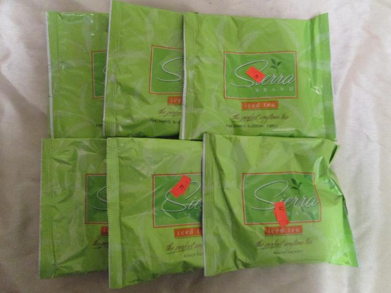 Lot of 6 Sierra iced tea packets. P...