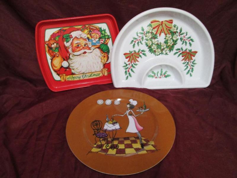 Lot of holiday platters....