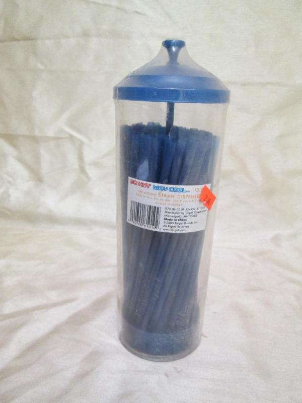 Malt shop style straw dispenser. 10...