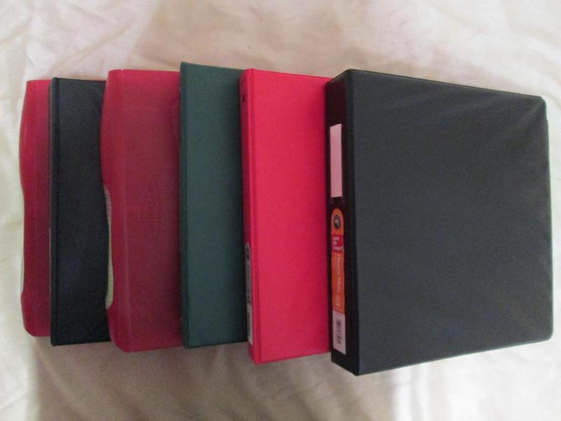 Lot of 6 new 1 binders in various c...