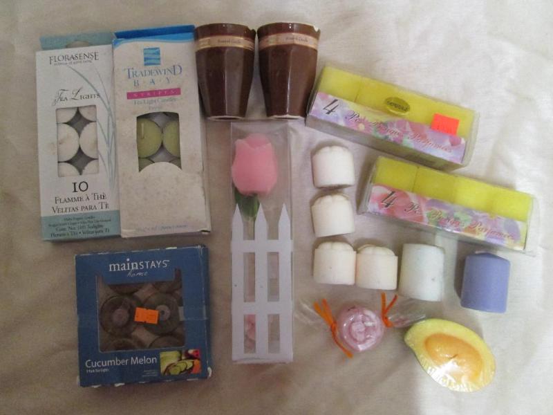 Lot of new candles. Various sizes a...