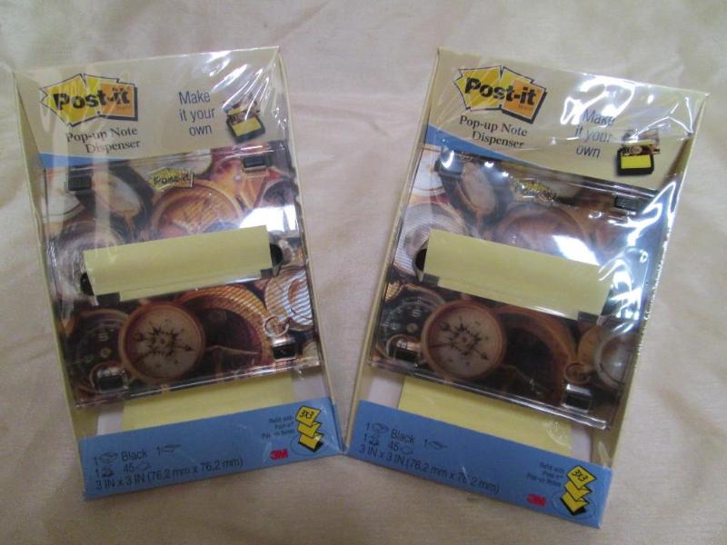 Pair of Post-it pop up note dispens...