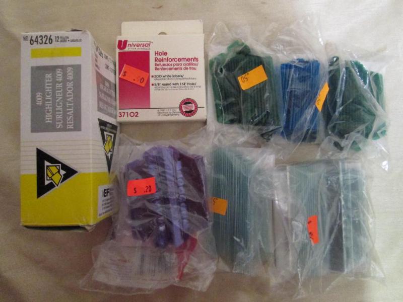 Lot of miscellaneous filing supplie...