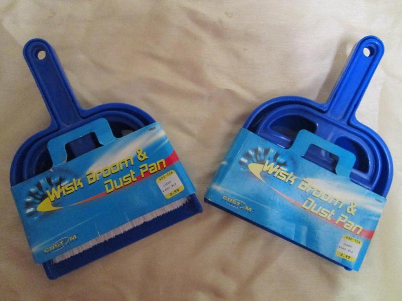Pair of new wisk brooms and dust pa...