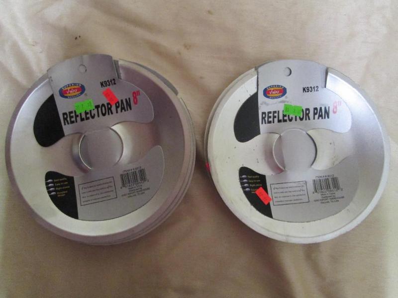 Lot of 8 new stove 8 reflector pans...