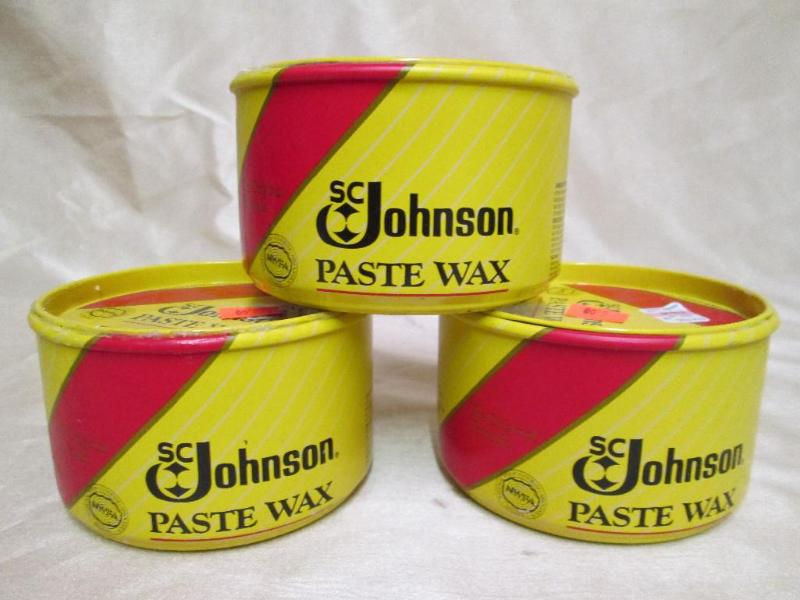 Lot of 3 16 oz Johnson paste wax fo...