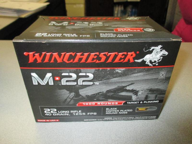 Winchester M22 22 long rifle 1000 r...