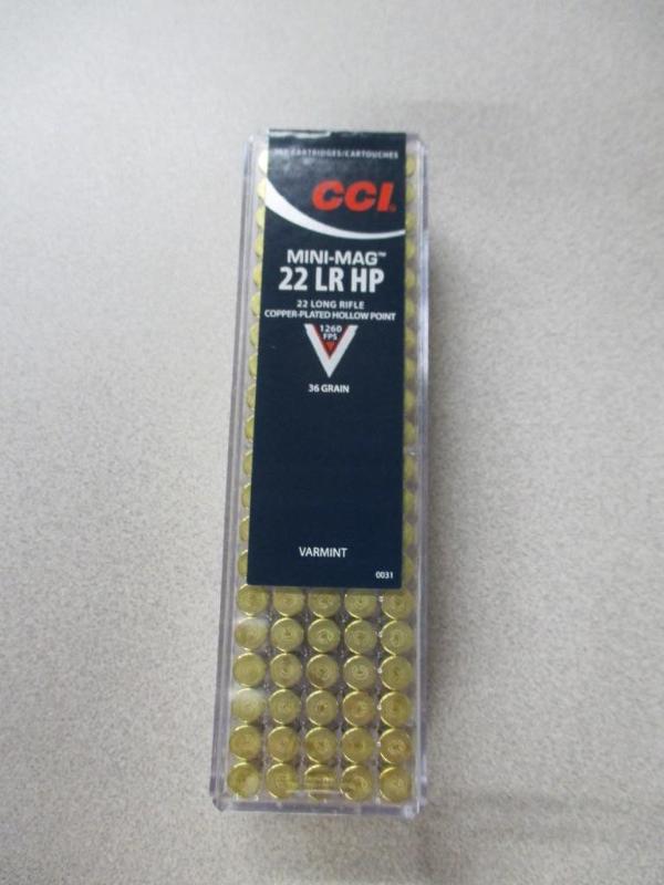 CCI Mini-mag 22 lr hp 100 rounds...
