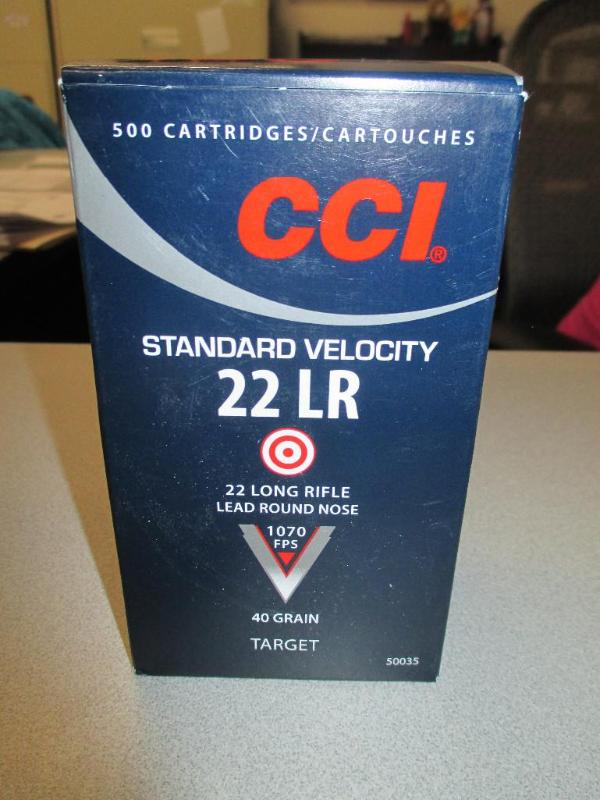 CCI 22 Long rifle 500 rounds...