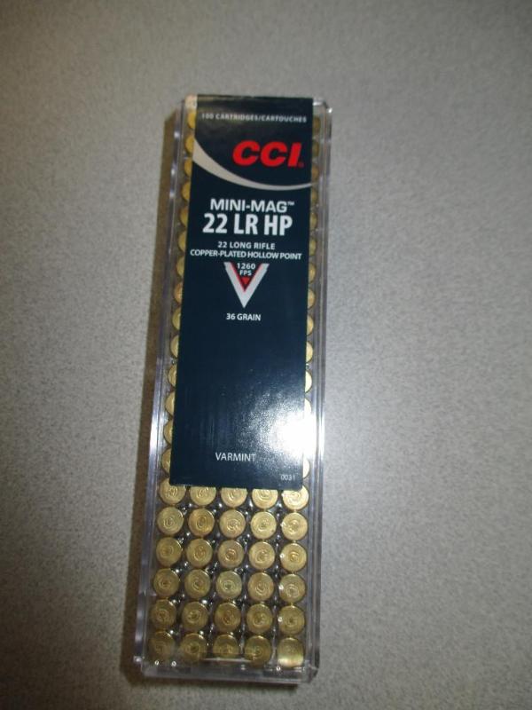 CCI Mini-mag 22 lr hp 100 rounds...