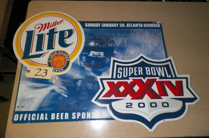 lot 23 image: Miller Lite Sign