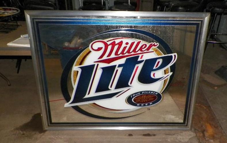 lot 48 image: Huge Miller Lite Mirror