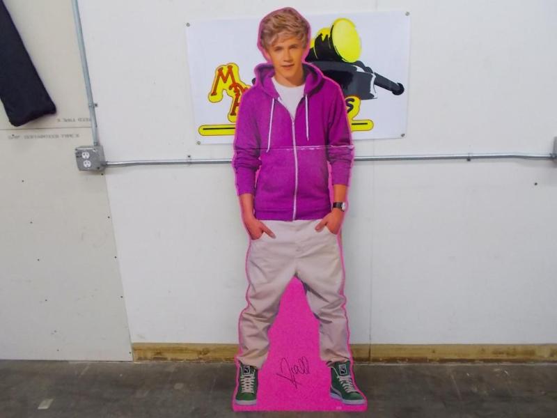 lot 22 image: Autographed, cardboard, 3D cutout o...