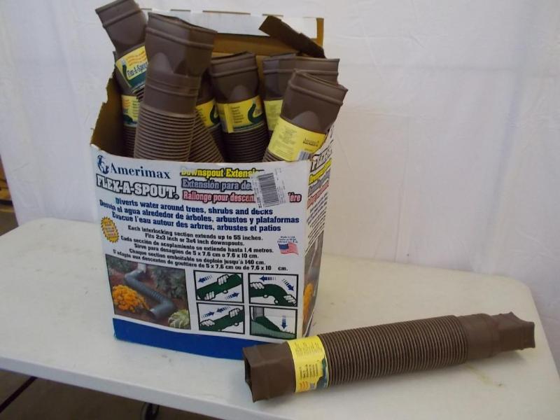 lot 40 image: 9 Amerimax, Flex -a - spout , downs...