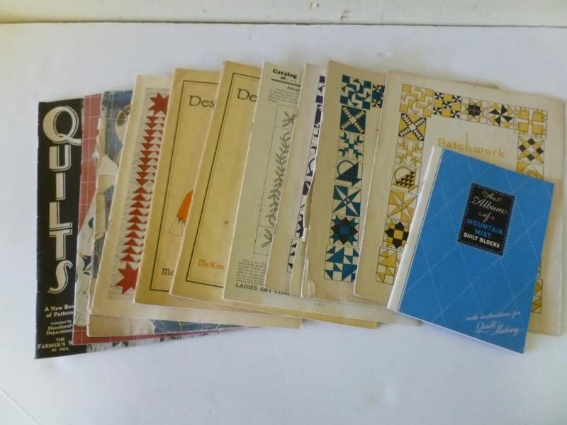 Large lot of vintage quilting patte...